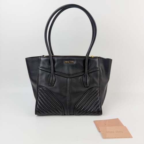 Miu black leather corner - miu,