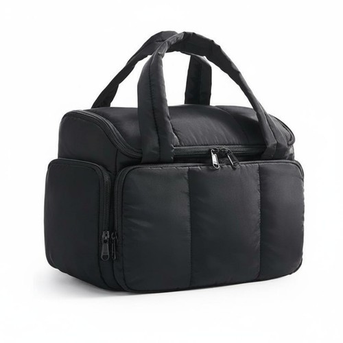 Quilted cosmetic bag zip - cosmetic,