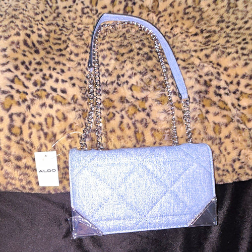 Aldo fieschi blue quilted - aldo, faux